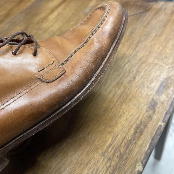 Bruno Magli Men’s Brown Leather Camel Cognac Shoes 8.5 — READ LISTING - Picture 4 of 8